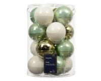 Kerstballen glas d8 cm groen 16 st Decoris - Decoris - thumbnail