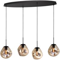 Masterlight HanglampLava Oval 4x goud glas Ø 24cm - 2764-05-100-40-40261 - thumbnail