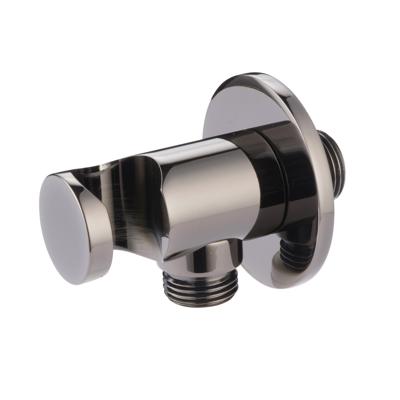 Opsteek Handdouche met Wateruitlaat in Muur Salenzi Giro Zwart Chroom OUTLET