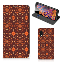 Samsung Xcover Pro | Hoesje met Magneet | Batik Brown - thumbnail