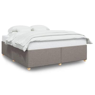 Bedframe zonder matras stof taupe 180x200 cm