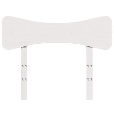Hoofdbord 90 cm massief grenenhout wit