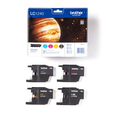 Brother inktcartridge, 600 pagina&apos;s, OEM LC-1240VALBP, 4 kleuren - thumbnail