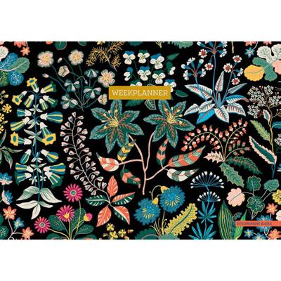 ZNU weekplanner Floral Black 30 x 21 cm papier ZNU weekplanner Floral Black 30 x 21 cm papier
