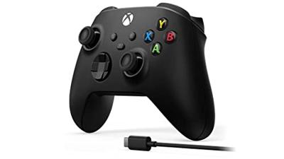 Xbox Wireless Controller - Carbon Black + USB-C Cable