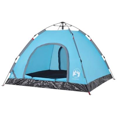 VidaXL Tent 3-persoons snelontgrendeling blauw