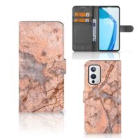 OnePlus 9 | Bookcase | Marmer Oranje - thumbnail