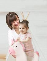 LEXIBOOK Eenhoorn opblaasbaar springknuffel - thumbnail