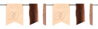 Vlaggenlijn 30 Jaar Roze/Roségoud - 6 Meter - thumbnail