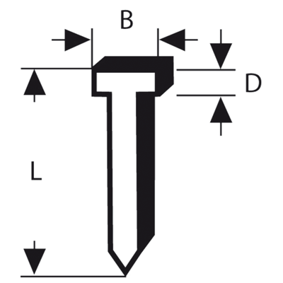 Bosch Accessoires Nagel Type 47 18X127X23mm | 1000 stuks - 2609255811