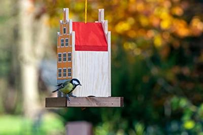 dobar Decoratief vogelhuisje (Oranje/rood)