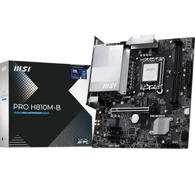 MSI 7E64-001R Moederbord Socket Intel LGA 1851 Vormfactor Micro-ATX Moederbord chipset Intel® H810