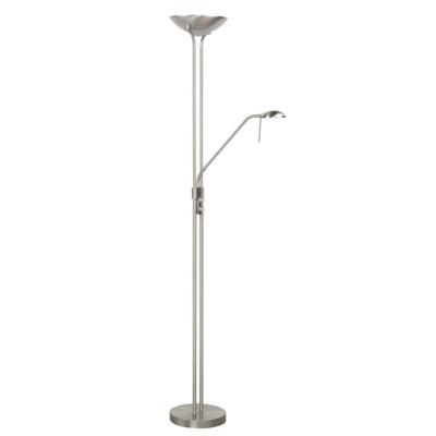 Highlight Vloerlamp New Luna H 180 cm 24 + 5 Watt mat chroom Highlight Vloerlamp New Luna H 180 cm 24 + 5 Watt mat chroom