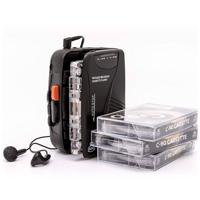 GPO KW938B draagbare cassettespeler, walkman met geïntegreerde luidpreker en microfoon zwart - thumbnail