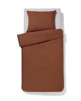 HEMA Dekbedovertrek 140x200/220cm katoen percal bruin (bruin) - thumbnail