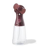 HEMA Handventilator met watersproeier 13x13x28cm paars - thumbnail