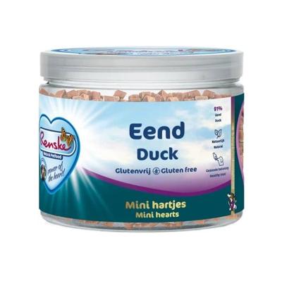 RENSKE HOND GEZONDE BELONING MINI HARTJES EEND 100 GR
