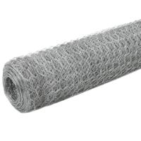 Kippengaas 25x1,2 m gegalvaniseerd staal zilverkleurig - thumbnail