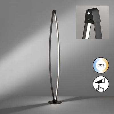 Fischer & Honsel VloerlampFenga zwart - 40503