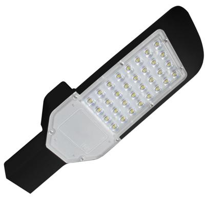 Orny LED Straatlamp 30W - Koud Wit 6400K - IP65 - Mat Zwart