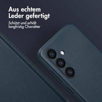 Accezz MagSafe Leather Backcover Samsung Galaxy S24 Telefoonhoesje Blauw - thumbnail