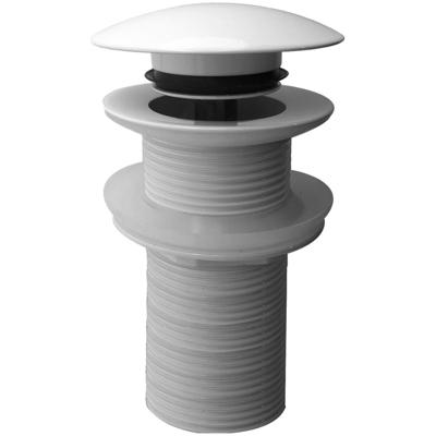 Wiesbaden Caral Clickwaste Afvoerplug Verlengd 5/4" Glans Wit - Luxe Badkamerafwerking