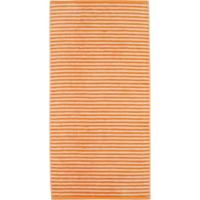 Cawö Cawo Campus Ringel Gastendoekje 30x50 mandarine - thumbnail