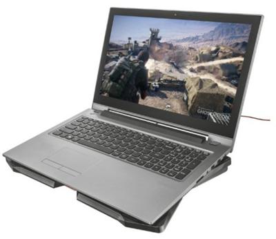 Trust GXT 278 Yozu Cooling-pad voor laptop In hoogte verstelbaar, Regelbare ventilator