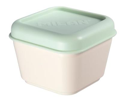 Vierkante Lunchtrommel met Deksel Milan Groen 330 ml 12 x 10 x 7 cm Plastic (1 Stuks)