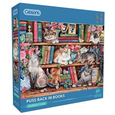 Puss Back in Books Puzzel 1000 Stukjes