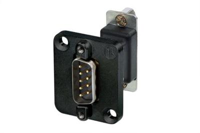 Neutrik NADB9MF-B D-sub adapter D-sub stekker 9-polig - D-sub bus 9-polig 1 stuk(s)