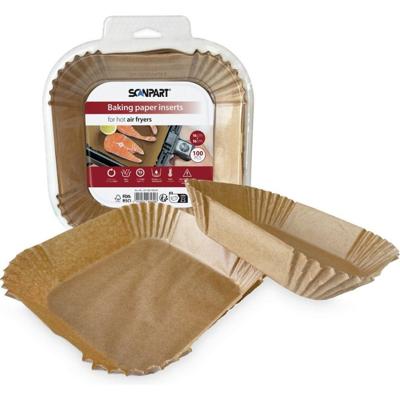 Scanpart Airfryer Bakpapier 16x16 cm 100 Stuks Scanpart Airfryer Bakpapier 16x16 cm 100 Stuks