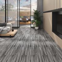 VidaXL Vloerplanken niet-zelfklevend 5,26 m² 2 mm pvc gestreept grijs - thumbnail