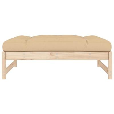 Tuinvoetenbank 120x80 cm massief grenenhout