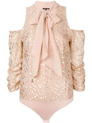 Patrizia Pepe metallic spotted body - NEUTRALS Patrizia Pepe metallic spotted body - NEUTRALS