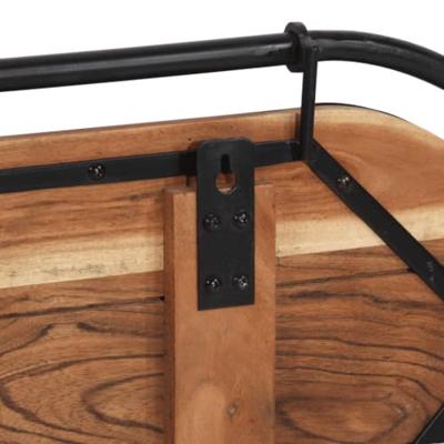 Wandkapstok met 5 haken massief acaciahout Wandkapstok met 5 haken massief acaciahout