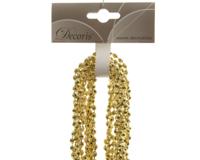 Kralenketting plastic diamant 270cm licht goud KSD - Ksd - thumbnail