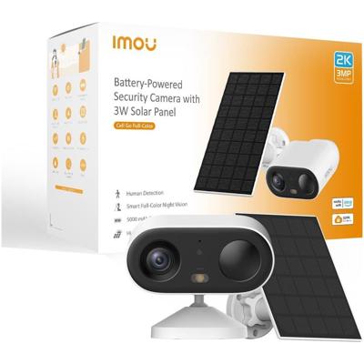 Imou Cell Go Full color Kit beveiligingscamera (Wit, 100% Draadloos, met zonnepaneel)