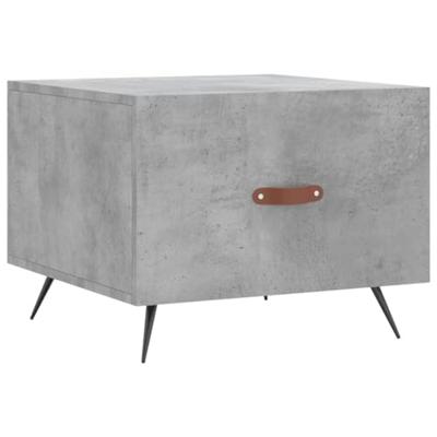 Salontafels 2 st 50x50x40 cm bewerkt hout betongrijs