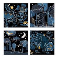 Creatieve picotageset DJECO zwart - thumbnail