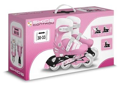 Pattini in linea regolabili - STAMP - SKIDS CONTROL - Taglia 30-33 - Rosa