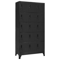 Lockerkast 90x40x180 cm staal antracietkleurig - thumbnail