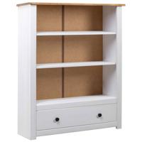Boekenkast Panama Range 80x35x110 cm massief grenenhout wit - thumbnail
