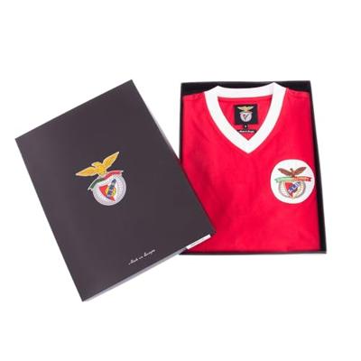 COPA SL Benfica 1974-75 Retro Voetbalshirt Rood Wit