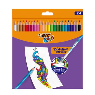 BIC kids evolution uitgumbare kleurpotloden, 24st. BIC kids evolution uitgumbare kleurpotloden, 24st.