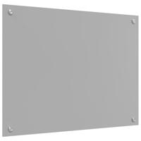 VidaXL Keuken spatscherm lichtgrijs 80 x 50 cm gehard glas - thumbnail