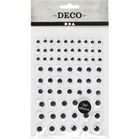 Creativ Company Wiebelogen, zelfklevend, d 8+12+14 mm, wit, 69 stuk, 1 vel - thumbnail