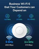 Cudy AP3000 draadloos toegangspunt (WAP) 2976 Mbit/s Wit Power over Ethernet (PoE) - thumbnail