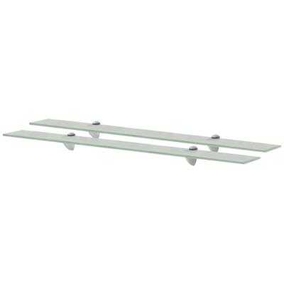 Schappen zwevend 2 st 90x20 cm 8 mm glas