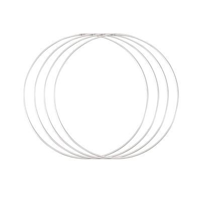 Vaessen Creative • metalen ringen set ø30cm 3mm zilver 4x